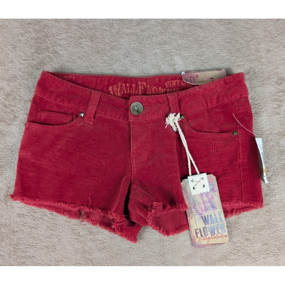 Wallflower Vintage Collection Corduroy Sz 3 Women's Shorts 29"W 2.5"L NWT